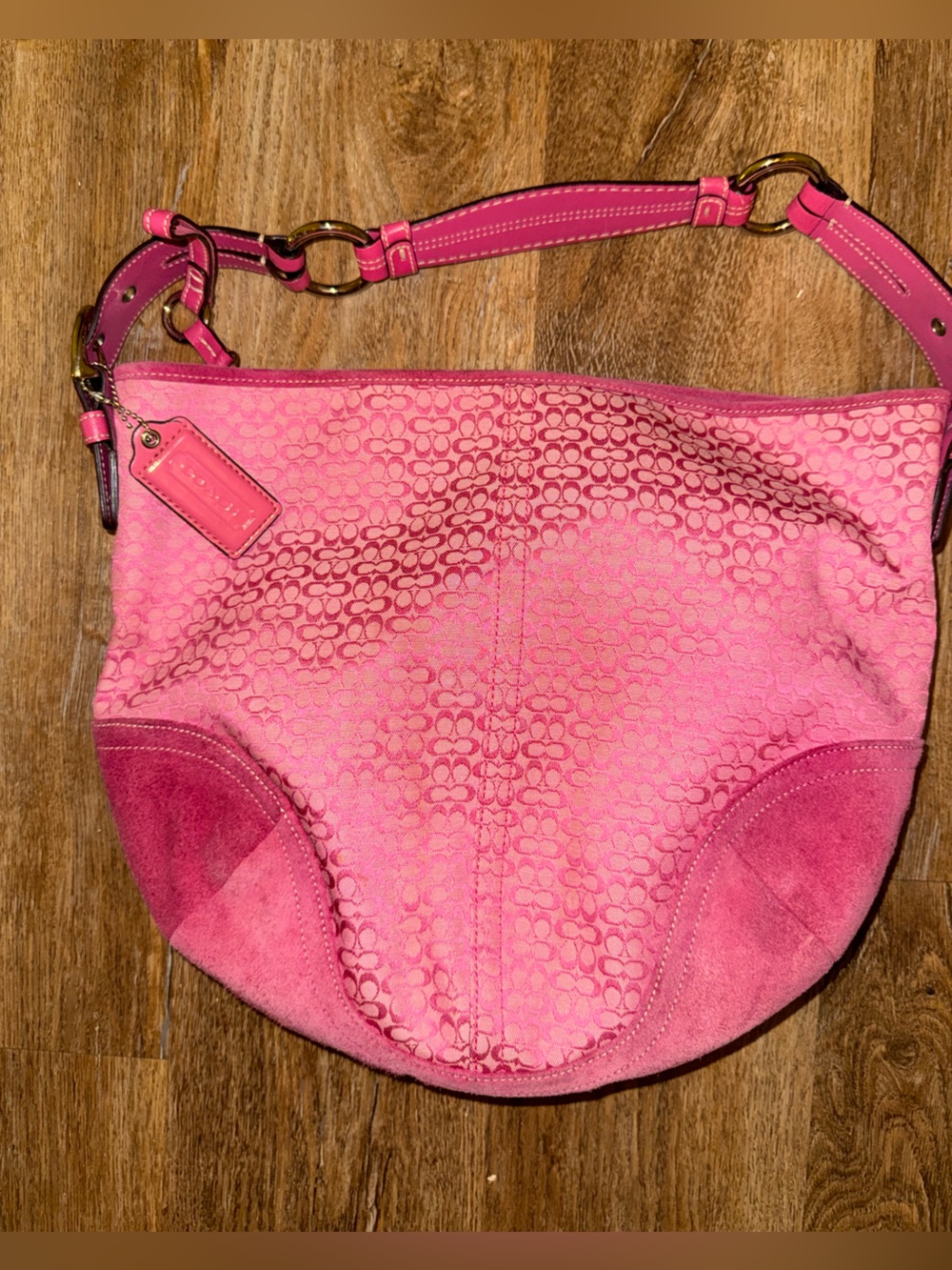 Coach soho hobo pink